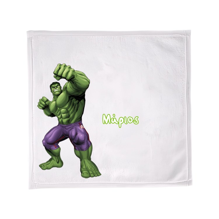 Παιδική Πετσέτα Φαγητού Hulk με Όνομα