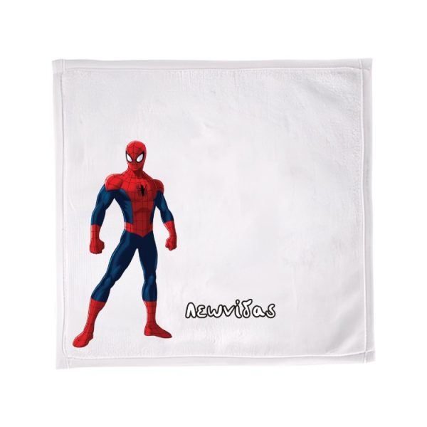 Παιδική Πετσέτα Φαγητού Spiderman με Όνομα