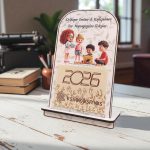 Ξύλινο Επιτραπέζιο Ημερολόγιο Για Σχολεία οι Συμμαθητές