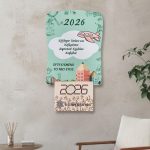 Ξύλινο Ημερολόγιο Για Σχολεία Αεροπλάνο στα Σύννεφα