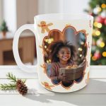 Χριστουγεννιάτικη Κούπα Gingerbreads με Φωτογραφία και Όνομα