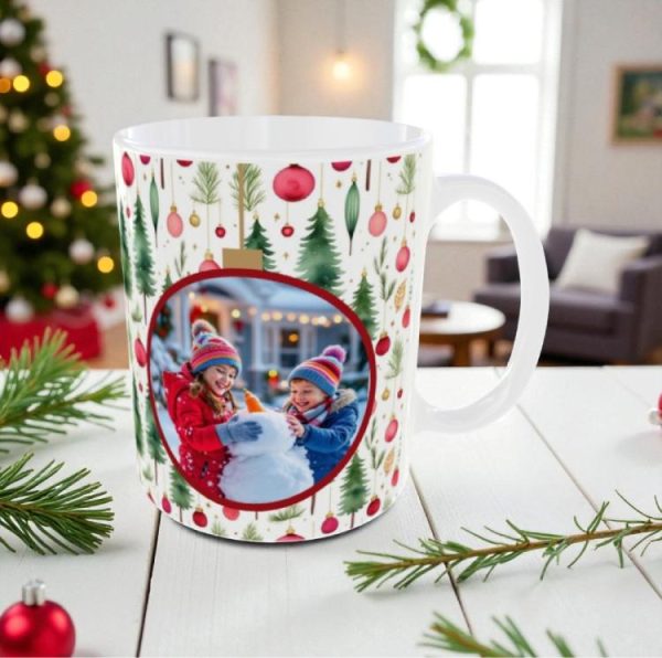 Χριστουγεννιάτικη Κούπα Merry Cristmas με Φωτογραφία