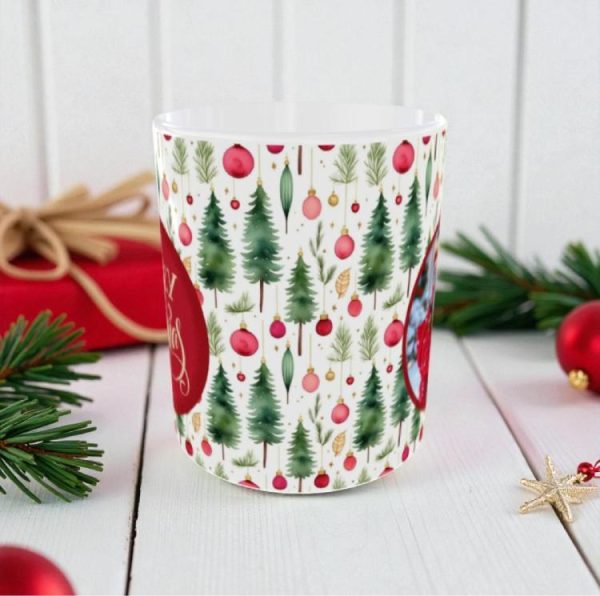 Χριστουγεννιάτικη Κούπα Merry Cristmas με Φωτογραφία