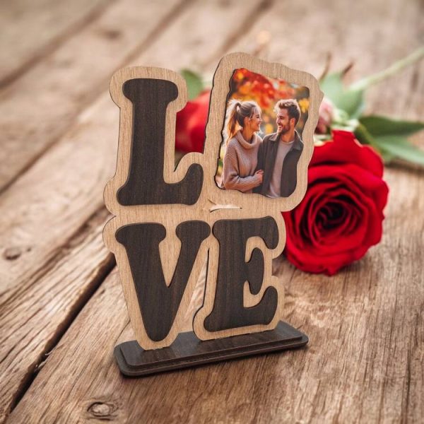 Δώρο Αγίου Βαλεντίνου Κορνίζα Love με Φωτογραφία - Σκούρο Καφέ Δώρο Αγίου Βαλεντίνου Κορνίζα Love με Φωτογραφία - Σκούρο Καφέ