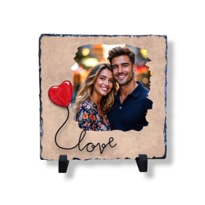 Πέτρα Για Εκτύπωση Φωτογραφίας Love Καρδιά 20x20εκ