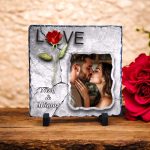 Πέτρα Για Εκτύπωση Φωτογραφίας Love Τριαντάφυλλο 20x20εκ