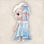 Έγχρωμη Πασχαλινή Λαμπάδα Baby Frozen με Όνομα - Περίγραμμα