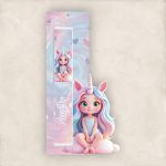 Πασχαλινός Σάκος Cloud Unicorn Girl με Λαμπάδα και Μπλουζάκι Έγχρωμη Πασχαλινή Λαμπάδα Cloud Unicorn Girl με Όνομα