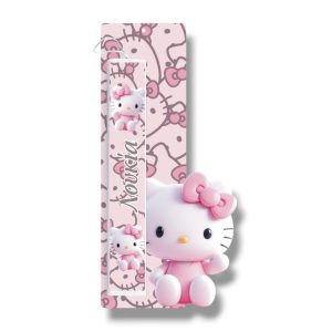 Έγχρωμη Πασχαλινή Λαμπάδα Hello Kitty με Όνομα
