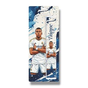 Έγχρωμη Πασχαλινή Λαμπάδα Mbappe με Όνομα