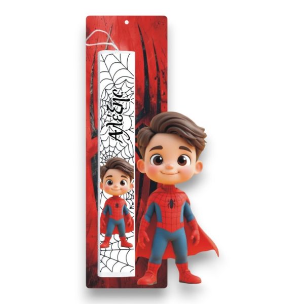 Έγχρωμη Πασχαλινή Λαμπάδα Μικρός Spiderman με Όνομα
