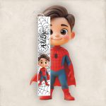 Έγχρωμη Πασχαλινή Λαμπάδα Μικρός Spiderman με Όνομα - Περίγραμμα Έγχρωμη Πασχαλινή Λαμπάδα Μικρός Spiderman με Όνομα - Περίγραμμα
