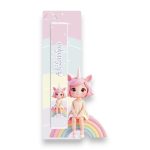 Έγχρωμη Πασχαλινή Λαμπάδα Rainbow Unicorn Girl με Όνομα