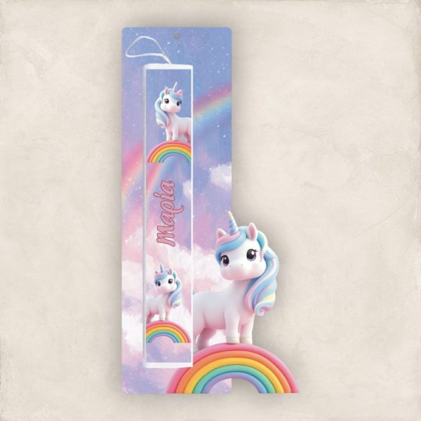 Έγχρωμη Πασχαλινή Λαμπάδα Rainbow Unicorn Μονόκερος με Όνομα Έγχρωμη Πασχαλινή Λαμπάδα Rainbow Unicorn Μονόκερος με Όνομα