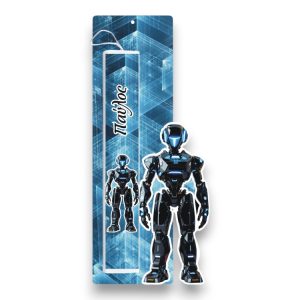 Έγχρωμη Πασχαλινή Λαμπάδα Robot με Όνομα
