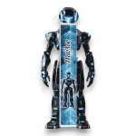 Έγχρωμη Πασχαλινή Λαμπάδα Robot με Όνομα - Περίγραμμα