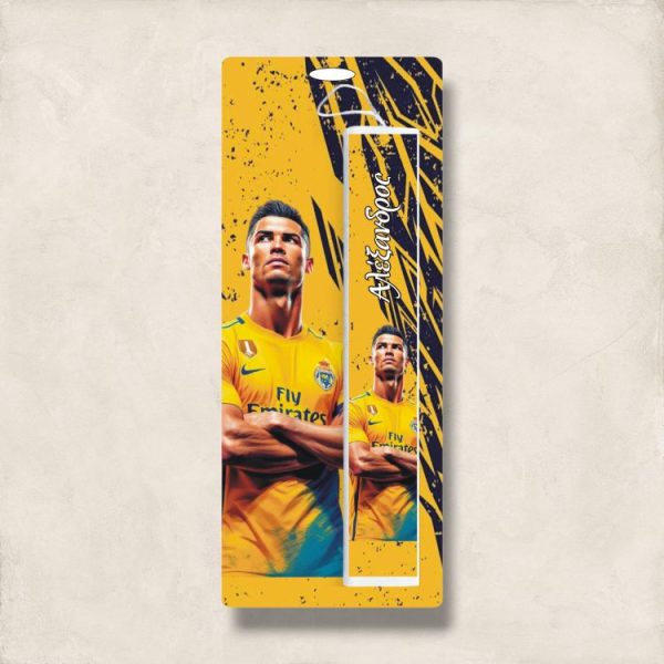 Έγχρωμη Πασχαλινή Λαμπάδα Ronaldo με Όνομα