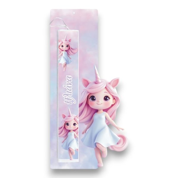 Έγχρωμη Πασχαλινή Λαμπάδα Unicorn Baby Girl με Όνομα