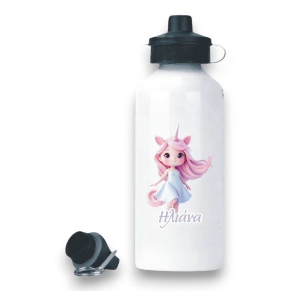 Μεταλλικό Παγούρι με Εκτύπωση Unicorn Baby Girl με Όνομα