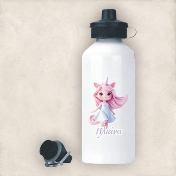 Μεταλλικό Παγούρι με Εκτύπωση Unicorn Baby Girl με Όνομα