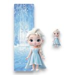 Πασχαλινή Βάση Λαμπάδας Baby Frozen με Ξύλινο Στοιχείο