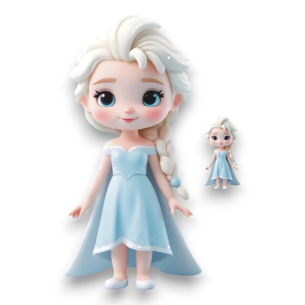 Πασχαλινή Βάση Λαμπάδας Baby Frozen με Ξύλινο Στοιχείο - Περίγραμμα