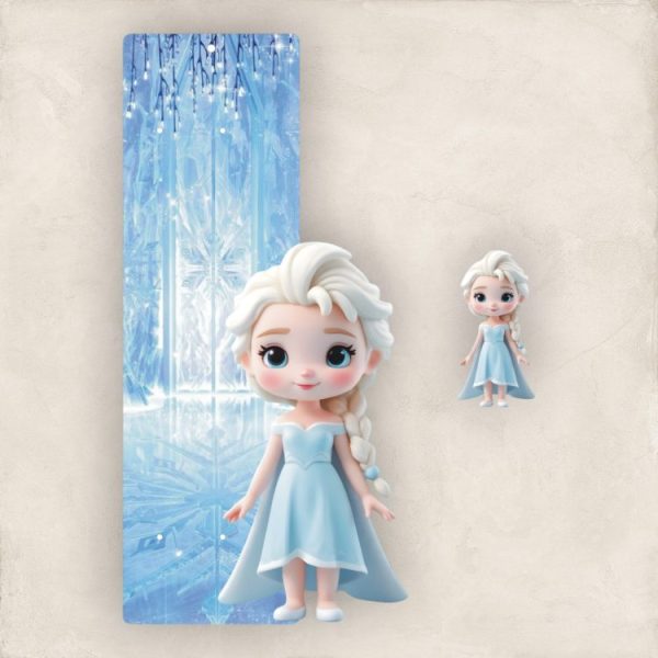 Πασχαλινή Βάση Λαμπάδας Baby Frozen με Ξύλινο Στοιχείο