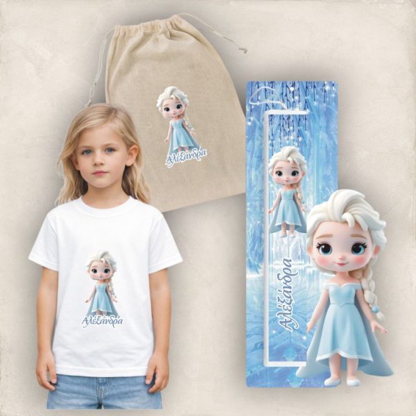 Πασχαλινός Σάκος Baby Frozen με Λαμπάδα και Μπλουζάκι Πασχαλινός Σάκος Baby Frozen με Λαμπάδα και Μπλουζάκι
