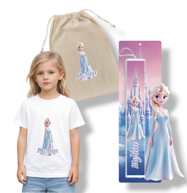 Πασχαλινός Σάκος Frozen Elsa με Λαμπάδα και Μπλουζάκι