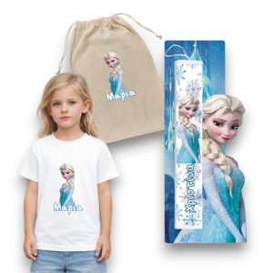Πασχαλινός Σάκος Frozen με Λαμπάδα και Μπλουζάκι