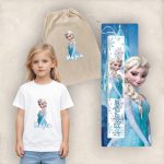 Πασχαλινός Σάκος Frozen με Λαμπάδα και Μπλουζάκι
