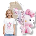 Πασχαλινός Σάκος Hello Kitty με Λαμπάδα και Μπλουζάκι - Περίγραμμα