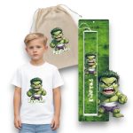 Πασχαλινός Σάκος Hulk Μωρό με Λαμπάδα και Μπλουζάκι