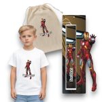 Πασχαλινός Σάκος Iron Man με Λαμπάδα και Μπλουζάκι