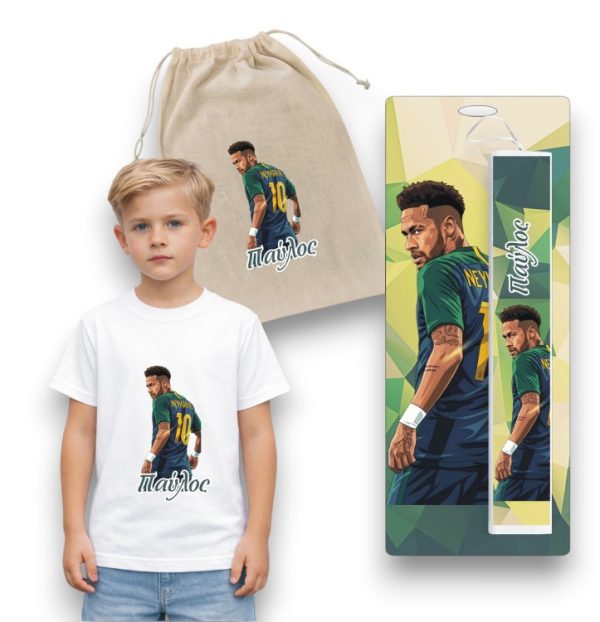 Πασχαλινός Σάκος Neymar με Λαμπάδα και Μπλουζάκι