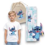 Πασχαλινός Σάκος Stitch με Λαμπάδα και Μπλουζάκι