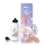 Σετ Πασχαλινή Λαμπάδα και Παγούρι Rainbow Unicorn Μονόκερος με Όνομα