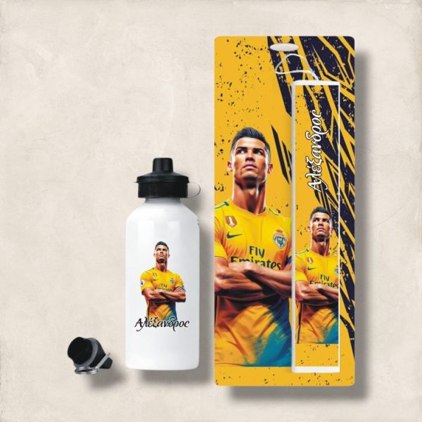 Σετ Πασχαλινή Λαμπάδα και Παγούρι Ronaldo με Όνομα Σετ Πασχαλινή Λαμπάδα και Παγούρι Ronaldo με Όνομα