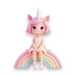 Ξύλινο Έγχρωμο Στοιχείο Rainbow Unicorn Girl