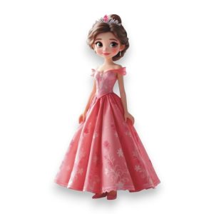 Ξύλινο Έγχρωμο Στοιχείο Rose Princess