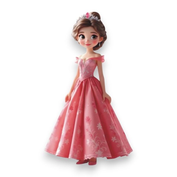 Ξύλινο Έγχρωμο Στοιχείο Rose Princess