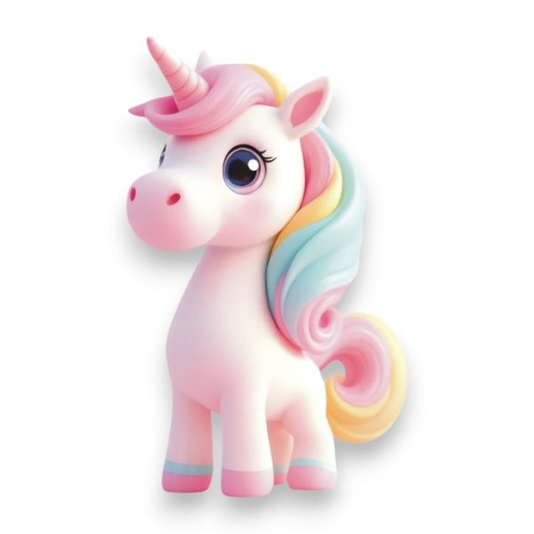 Ξύλινο Έγχρωμο Στοιχείο Unicorn Μονόκερος Ξύλινο Έγχρωμο Στοιχείο Unicorn Μονόκερος