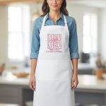 Δώρο Γιορτή Μητέρας Ποδιά Pink Floral Mama με Αφιέρωση