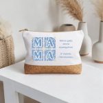 Δώρο Γιορτή Μητέρας Τσαντάκι Φελλός Μπλε Πλαίσια με Αφιέρωση Δώρο Γιορτή Μητέρας Τσαντάκι Φελλός Μπλε Πλαίσια με Αφιέρωση