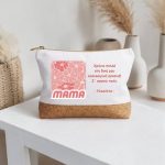 Δώρο Γιορτή Μητέρας Τσαντάκι Retro Μαργαρίτες με Αφιέρωση