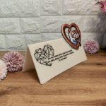 Δώρο Γιορτής Μητέρας Κάρτα Πλεξιγκλάς Καρδούλα Μαμά με Αφιέρωση - 1 Αγόρι