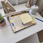 Αναμνηστικό Δώρο Για Δασκάλους Notebook Watercolor Floral με Αφιέρωση και Όνομα