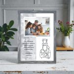 Κορνίζα Γιορτή Πατέρα Αγκαλία Με Φωτογραφία και Αφιέρωση - Αγόρι Κορίτσι