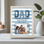 Κορνίζα Γιορτή Πατέρα Dad Με Φωτογραφία και Αφιέρωση