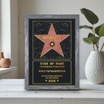 Κορνίζα Γιορτή Πατέρα Βραβείο για το Μπαμπά με Όνομα